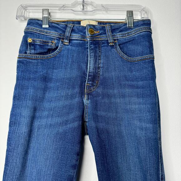 Sezane Slim Parfait Mid Rise Skinny Jean Denim Size 26 - Picture 4 of 11